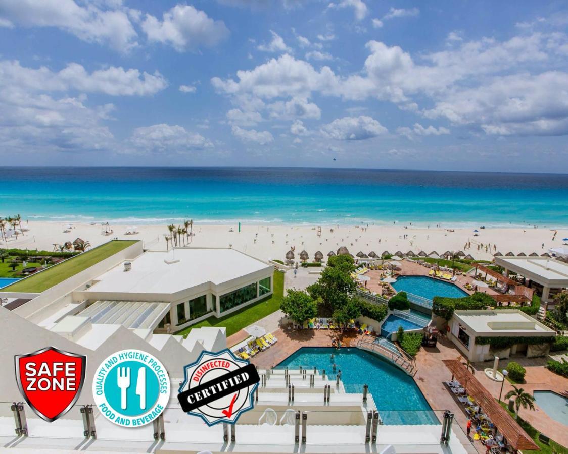 Condo in Ocean Front Hotel Resort Cancún Esterno foto