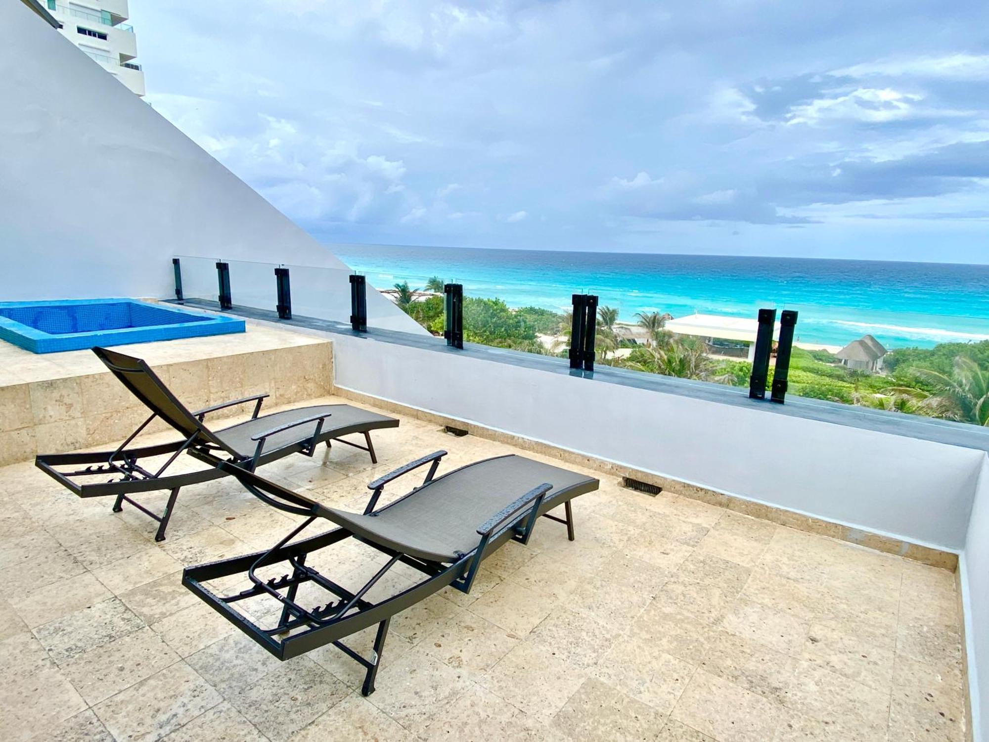 Condo in Ocean Front Hotel Resort Cancún Camera foto